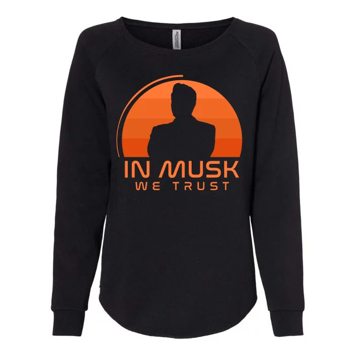 Retro In Musk We Trust Womens California Wash Sweatshirt