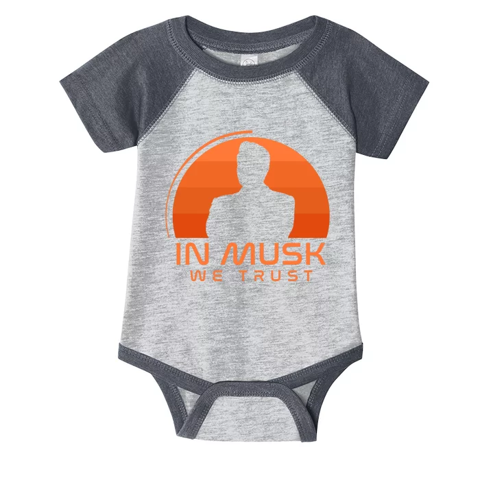 Retro In Musk We Trust Infant Baby Jersey Bodysuit