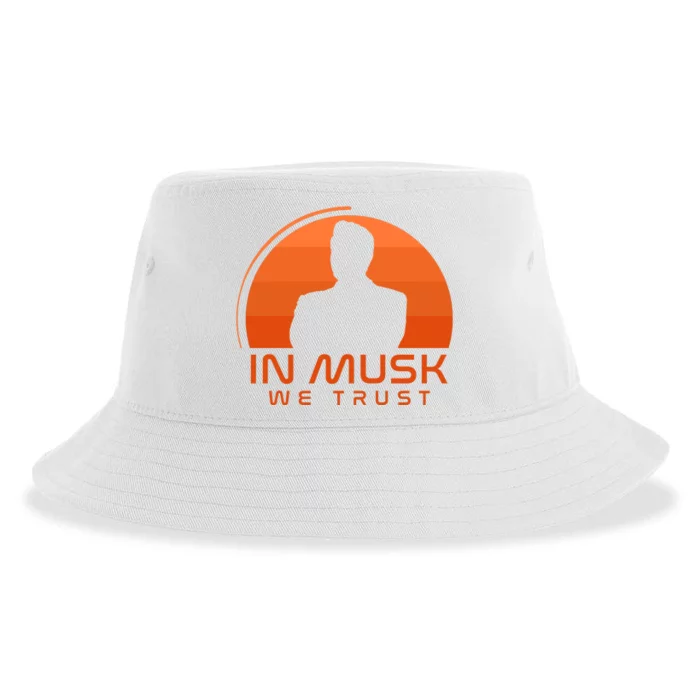 Retro In Musk We Trust Sustainable Bucket Hat