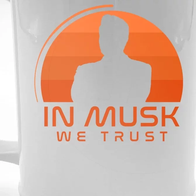 Retro In Musk We Trust Front & Back Beer Stein