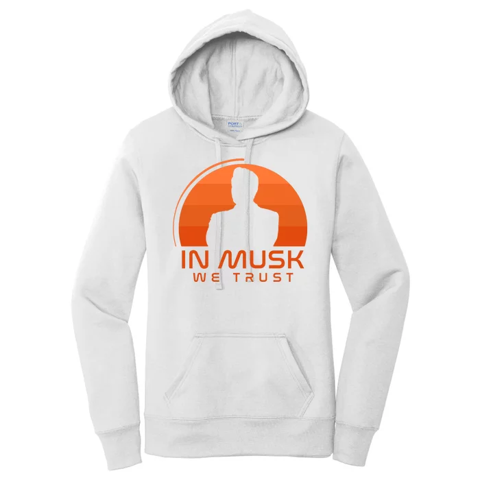 Retro In Musk We Trust Women's Pullover Hoodie