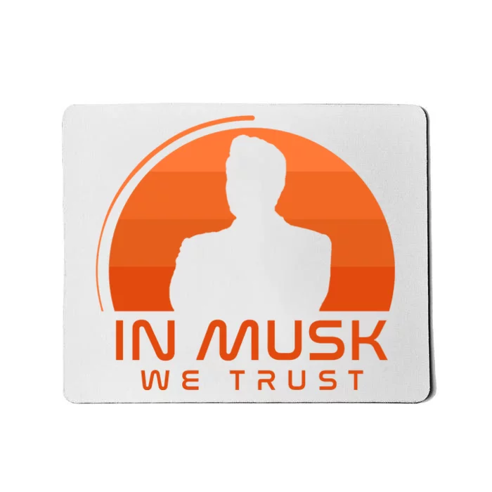 Retro In Musk We Trust Mousepad