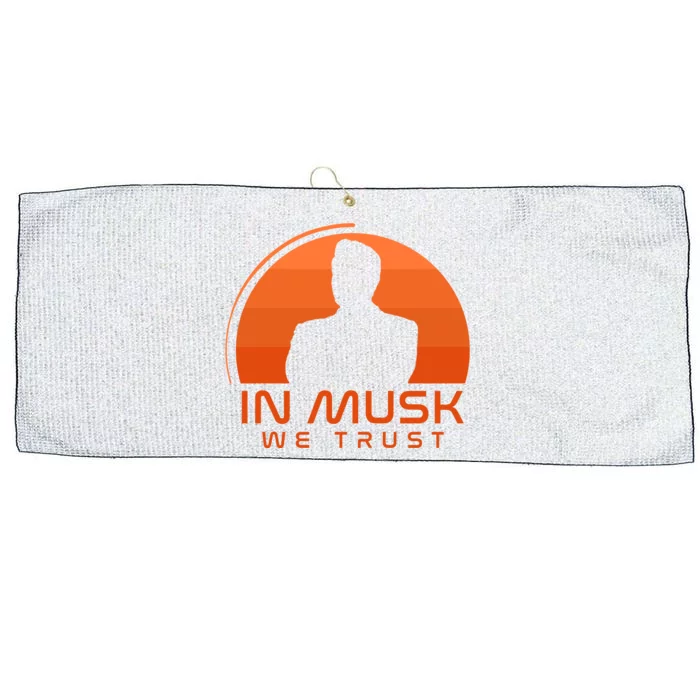 Retro In Musk We Trust Large Microfiber Waffle Golf Towel