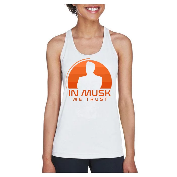 Retro In Musk We Trust Women's Racerback Tank