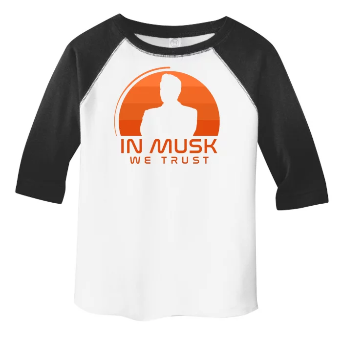 Retro In Musk We Trust Toddler Fine Jersey T-Shirt