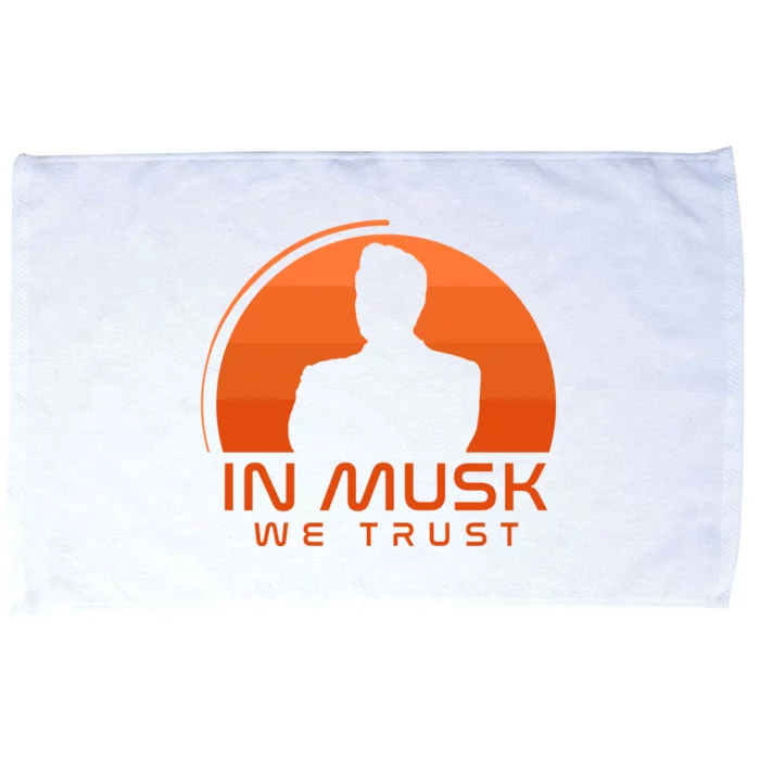 Retro In Musk We Trust Microfiber Hand Towel