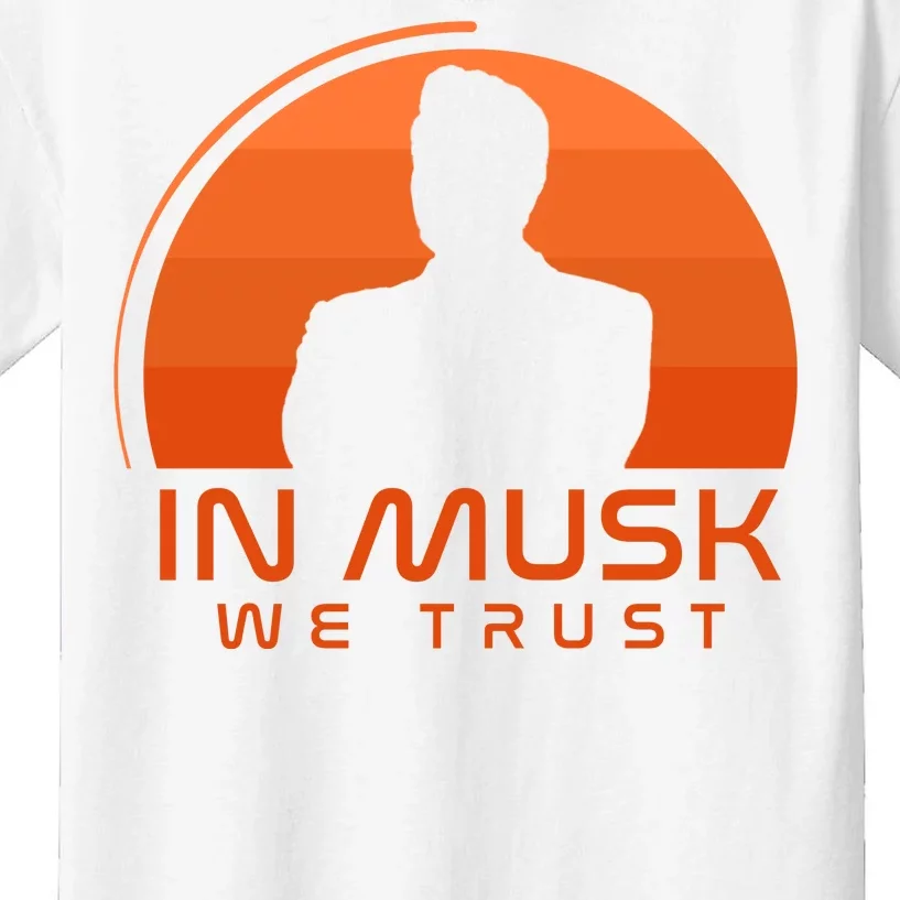 Retro In Musk We Trust Kids T-Shirt