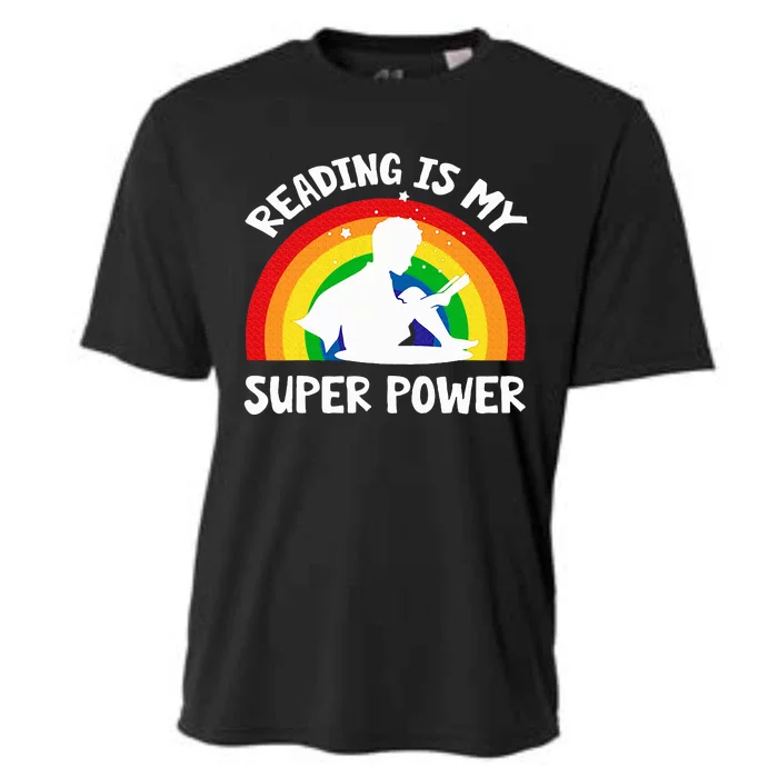 Reading Is My Superpower Book Cooling Performance Crew T-Shirt