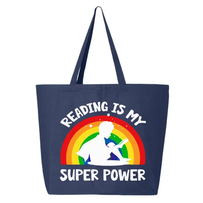 Reading Is My Superpower Book 25L Jumbo Tote