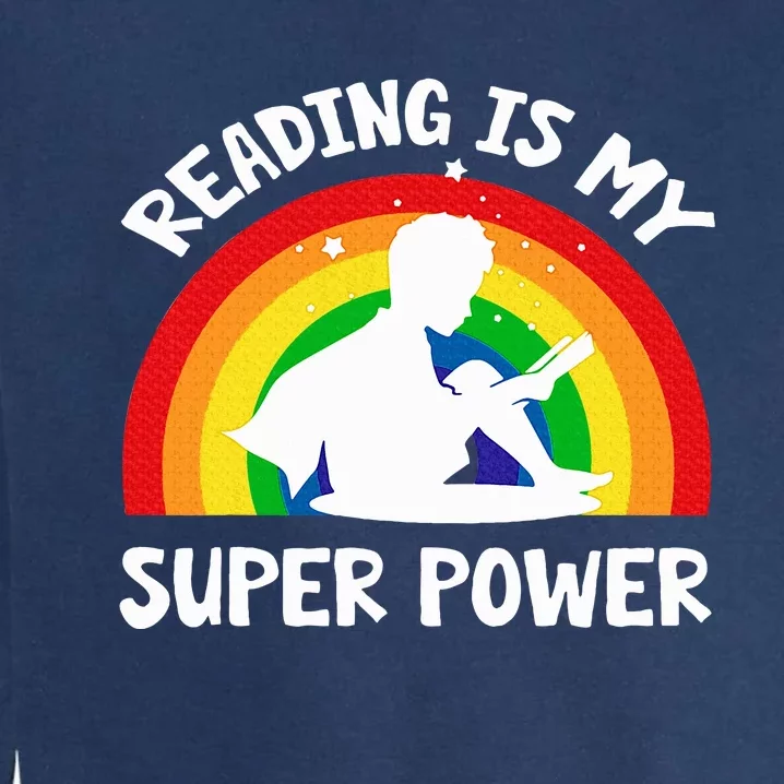 Reading Is My Superpower Book Garment-Dyed Sweatshirt