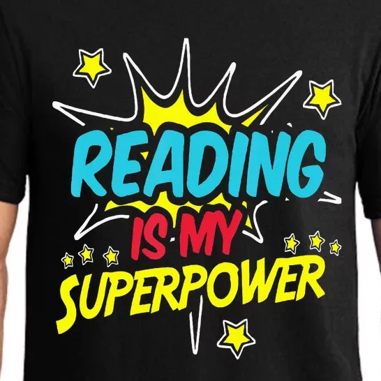 Reading Is My Superpower Funny Book Nerds & Geeks Gift Pajama Set