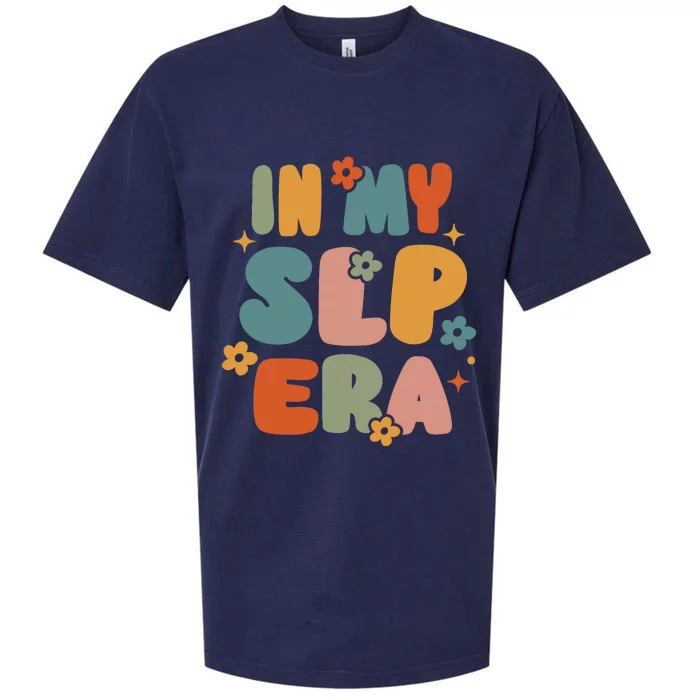 Retro In My Speech Therapy Era SLP AAC SLPA Wo Sueded Cloud Jersey T-Shirt