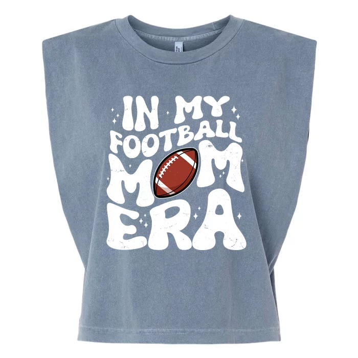 Retro In My Football Mom Era Garment-Dyed Women's Muscle Tee