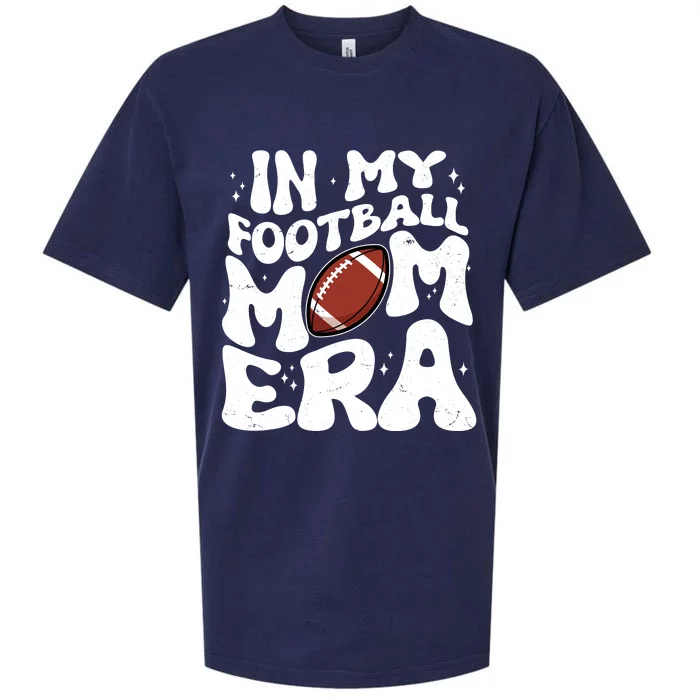 Retro In My Football Mom Era Sueded Cloud Jersey T-Shirt