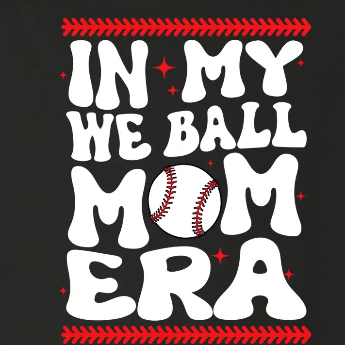 Retro In My We Ball Mom Era Baseball Lover Team Toddler Long Sleeve Shirt