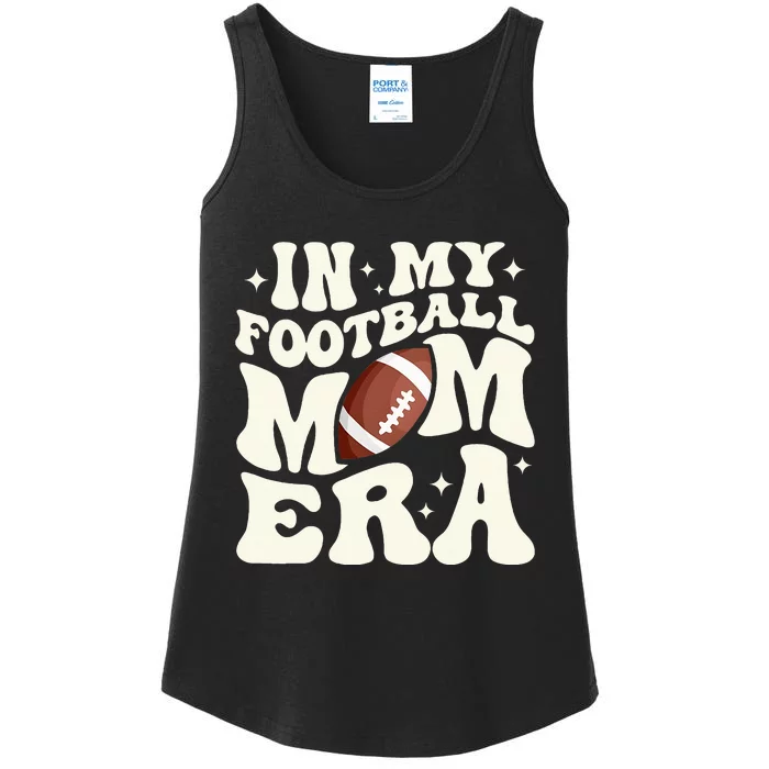 Retro In My Football Mom Era Football Mama Ladies Essential Tank