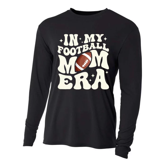 Retro In My Football Mom Era Football Mama Cooling Performance Long Sleeve Crew