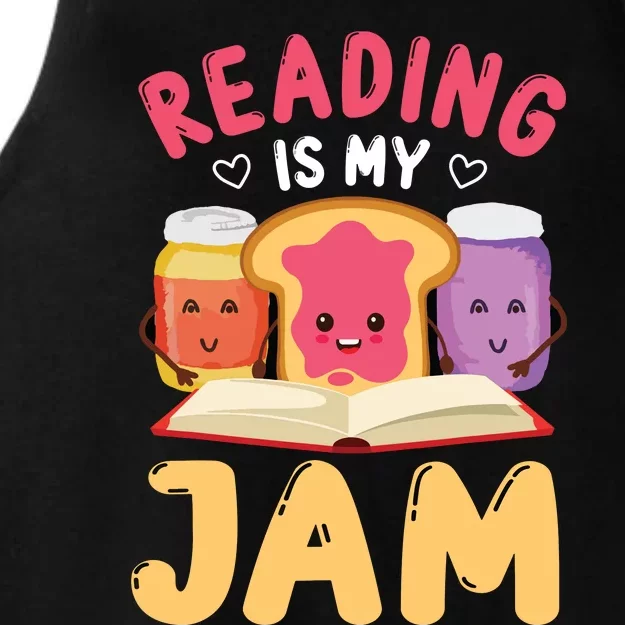 Reading Is My Jam Funny I Love To Read Books Gift Ladies Tri-Blend Wicking Tank