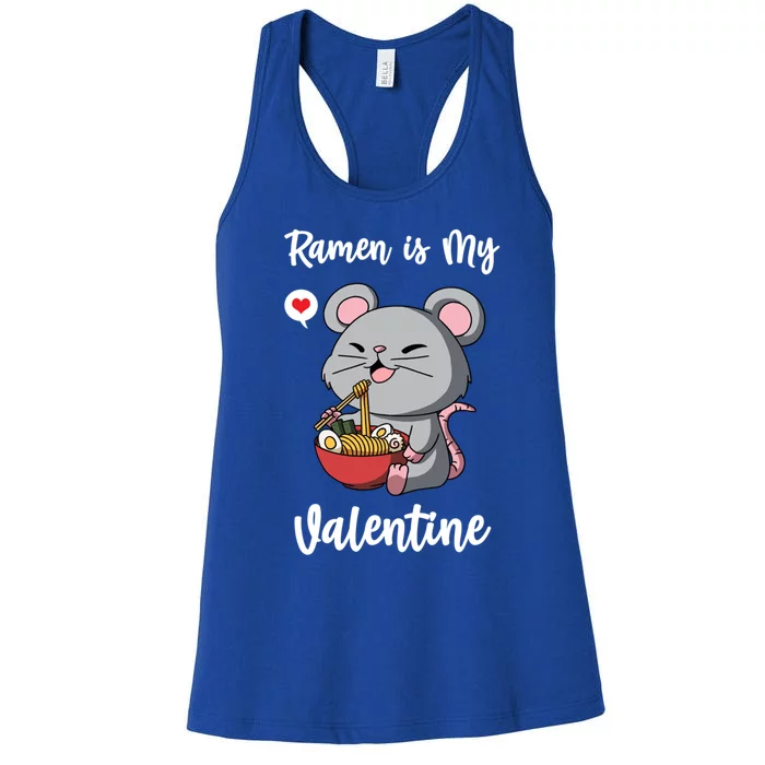 Ra Is My Valentine Rat Valentine's Day Gift Women's Racerback Tank