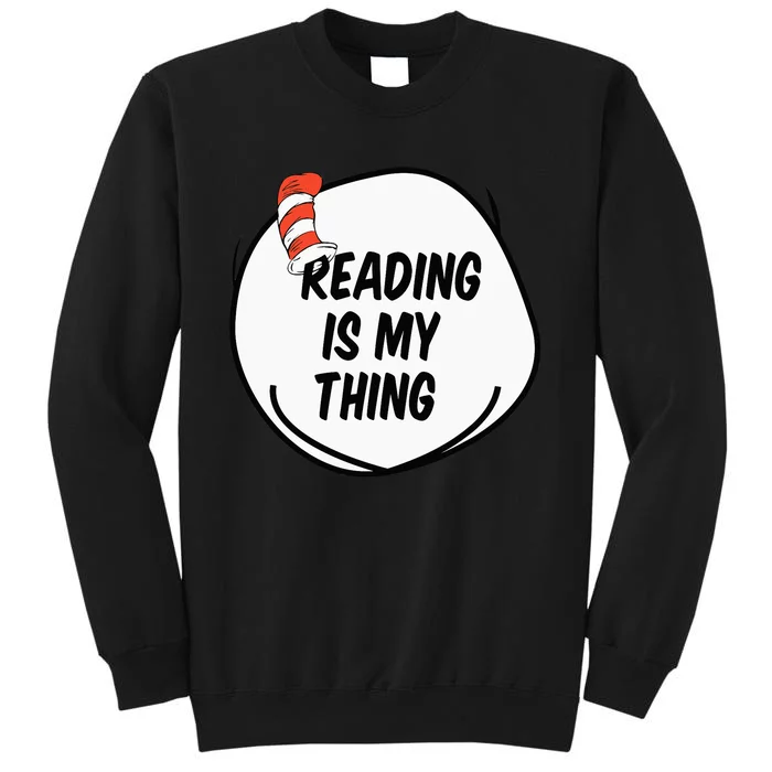 Reading is my Thing Funny Bookworm Reading book Lover Tall Sweatshirt