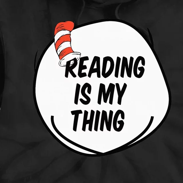 Reading is my Thing Funny Bookworm Reading book Lover Tie Dye Hoodie