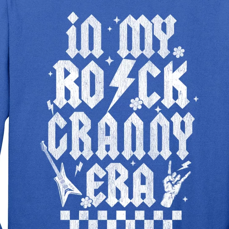 Retro In My Rock Granny Era Rock And Roll Music Guitar Gift Tall Long Sleeve T-Shirt