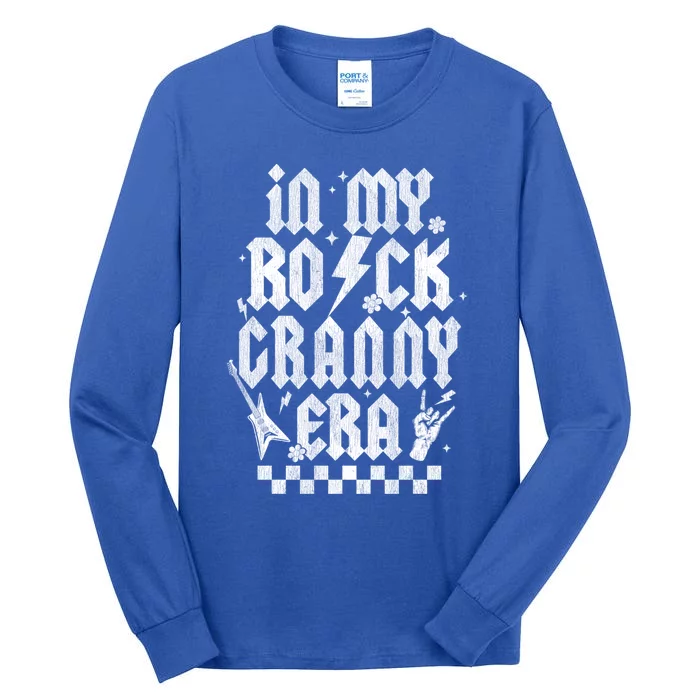 Retro In My Rock Granny Era Rock And Roll Music Guitar Gift Tall Long Sleeve T-Shirt