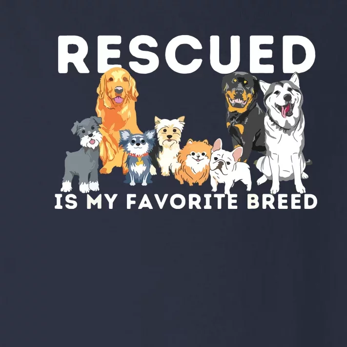 Rescued Is My Favorite Breed Animal Rescue Toddler Long Sleeve Shirt