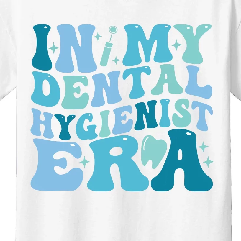 Retro In My Dental Hygienist Era Dentist Dental Student Kids T-Shirt