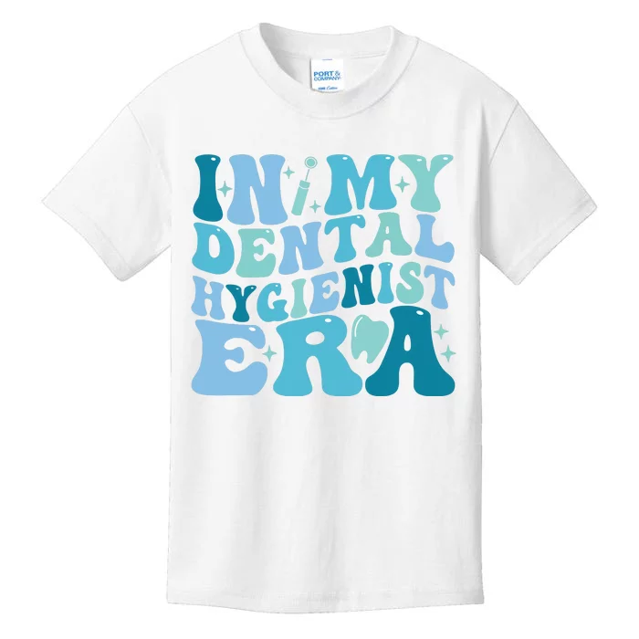 Retro In My Dental Hygienist Era Dentist Dental Student Kids T-Shirt