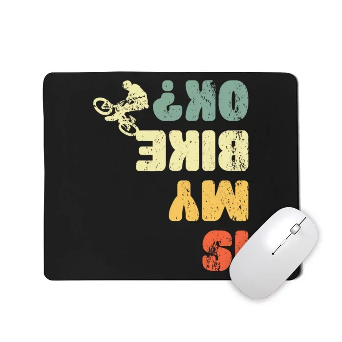 Retro Is My Bike Ok Youths Wo Vintage Cycling Mousepad