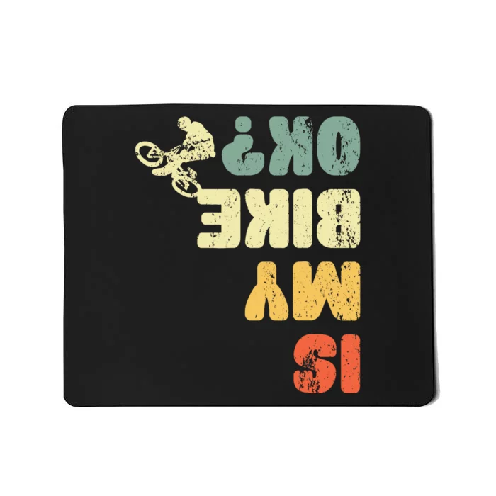 Retro Is My Bike Ok Youths Wo Vintage Cycling Mousepad