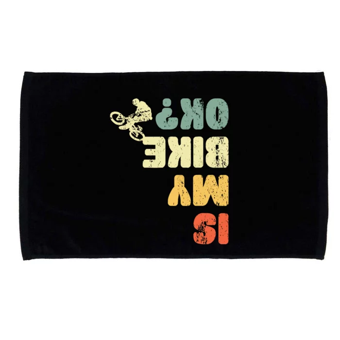 Retro Is My Bike Ok Youths Wo Vintage Cycling Microfiber Hand Towel