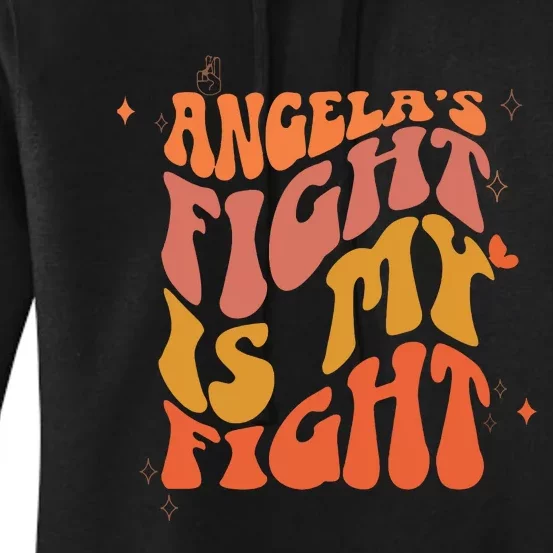 Ribbon In My Fighting Cancer Era Women's Pullover Hoodie