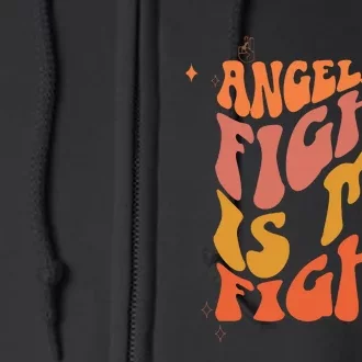 Ribbon In My Fighting Cancer Era Full Zip Hoodie