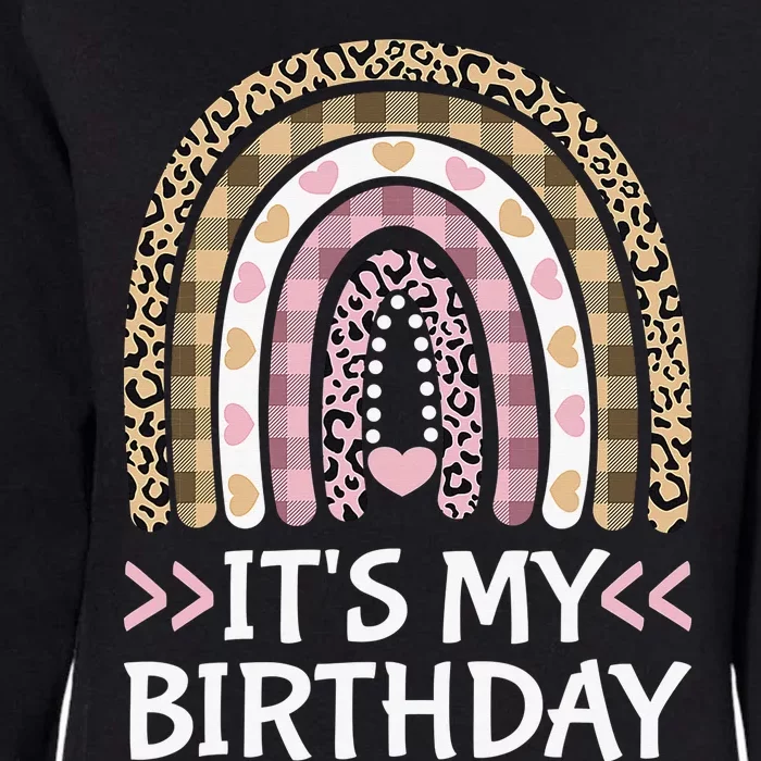 Rainbow It's My Birthday for Teens Girls Birthday Gift Womens California Wash Sweatshirt