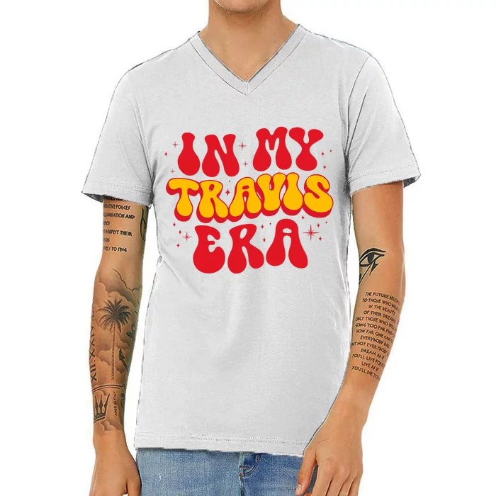 Retro In My Travis Era V-Neck T-Shirt