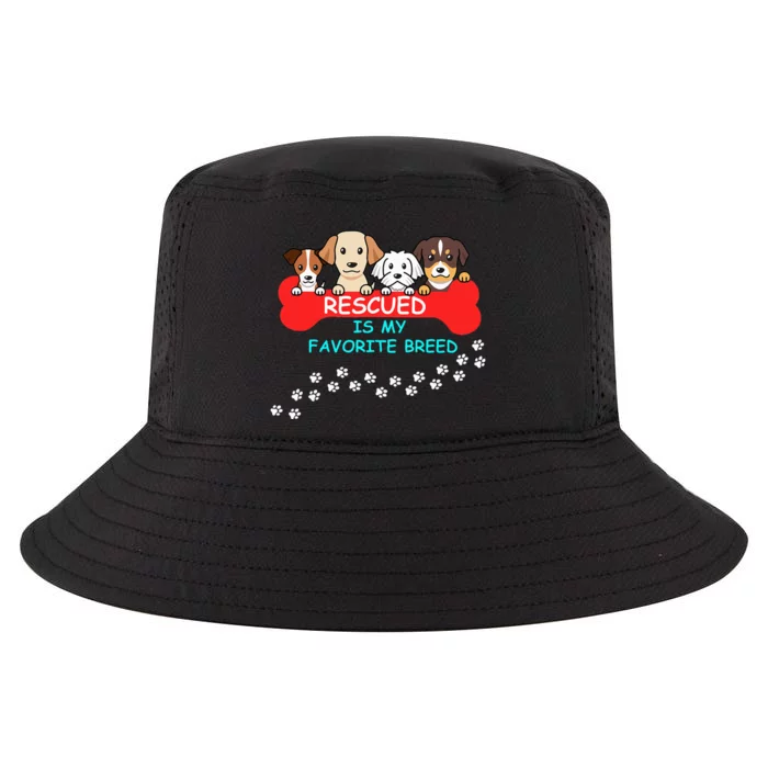 Rescued Is My Favorite Breed Dog Lover Gift Cool Comfort Performance Bucket Hat