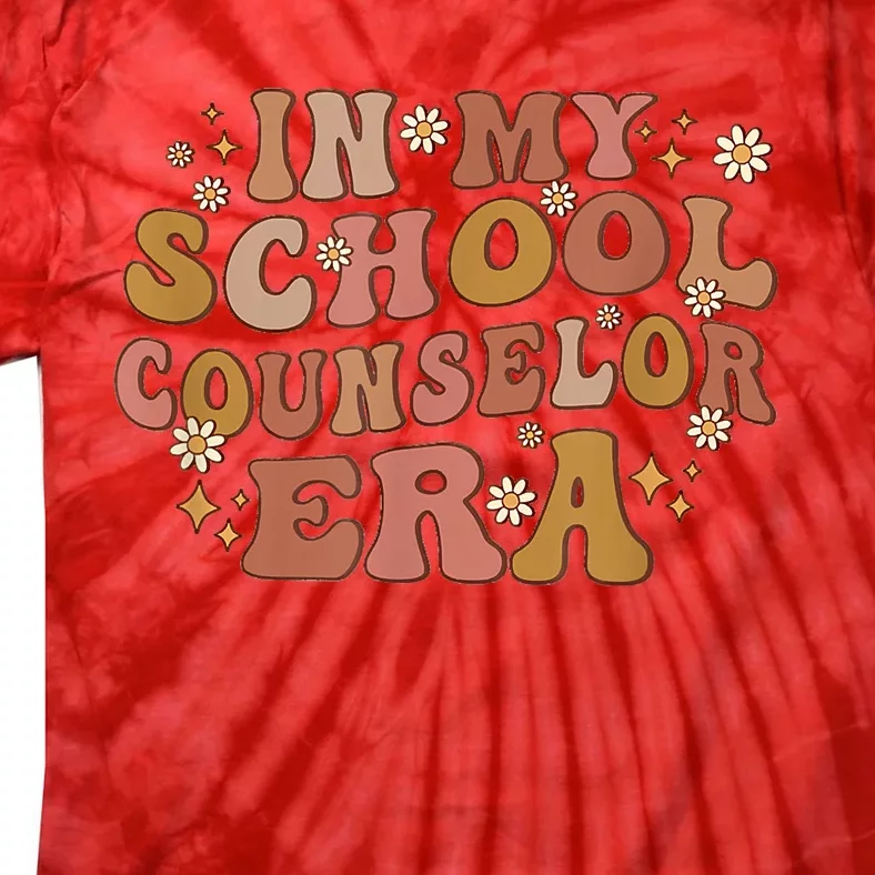 Retro In My School Counselor Era Back To School Tie-Dye T-Shirt