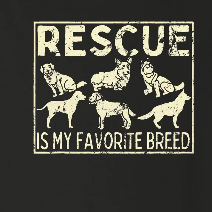 Rescue Is My Favourite Breed Animals Lover Toddler Long Sleeve Shirt