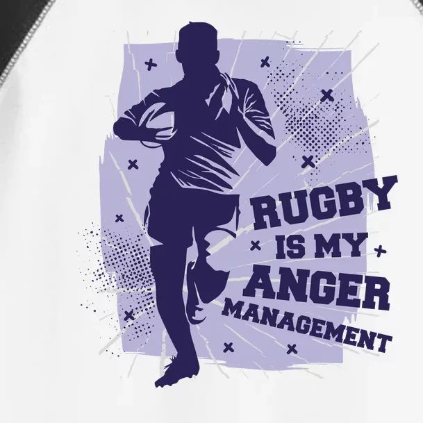 Rugby Is My Anger Management Toddler Fine Jersey T-Shirt