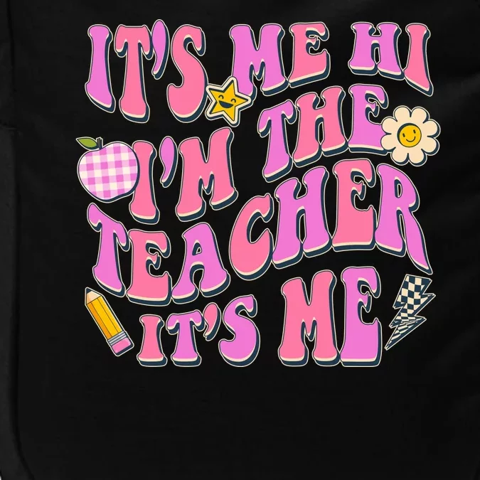 Retro Its Me Hi Im The Teacher Its Me Impact Tech Backpack