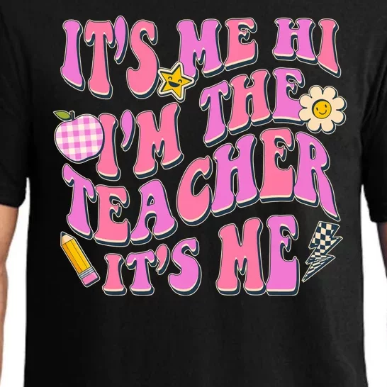 Retro Its Me Hi Im The Teacher Its Me Pajama Set