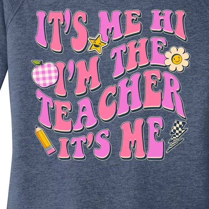 Retro Its Me Hi Im The Teacher Its Me Women's Perfect Tri Tunic Long Sleeve Shirt