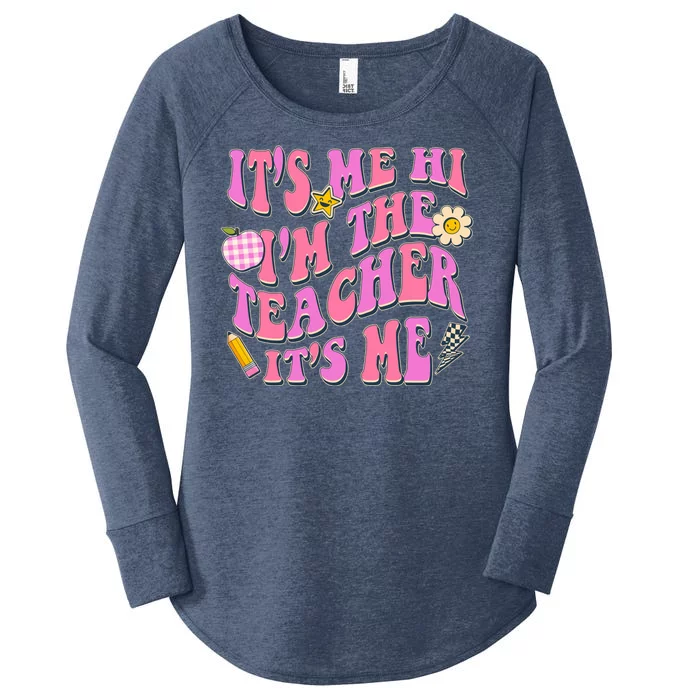 Retro Its Me Hi Im The Teacher Its Me Women's Perfect Tri Tunic Long Sleeve Shirt