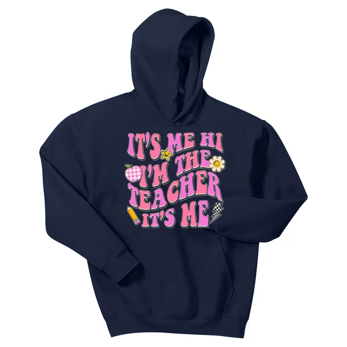 Retro Its Me Hi Im The Teacher Its Me Kids Hoodie