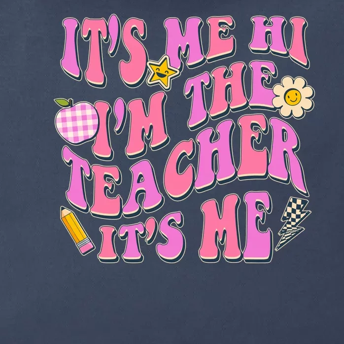 Retro Its Me Hi Im The Teacher Its Me Zip Tote Bag