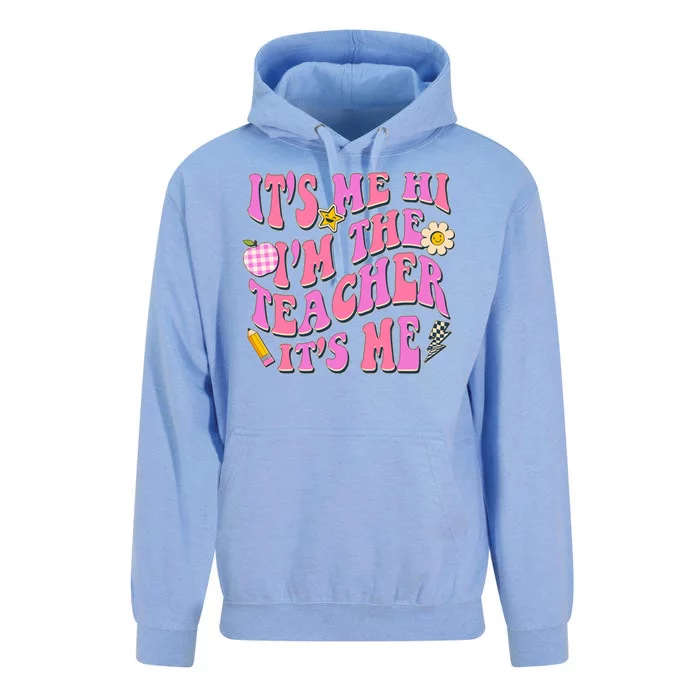 Retro Its Me Hi Im The Teacher Its Me Unisex Surf Hoodie