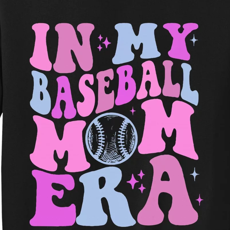 Retro In My Baseball Mom Era Funny Game Day Baseball Lover Sweatshirt