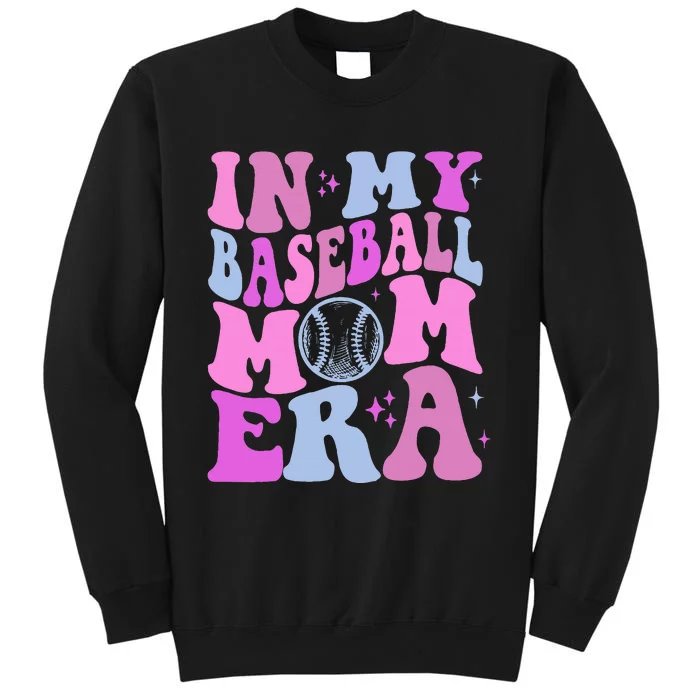 Retro In My Baseball Mom Era Funny Game Day Baseball Lover Sweatshirt